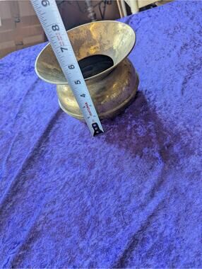 Vintage Brass Spittoon - Approx. 5.5 Inches Tall